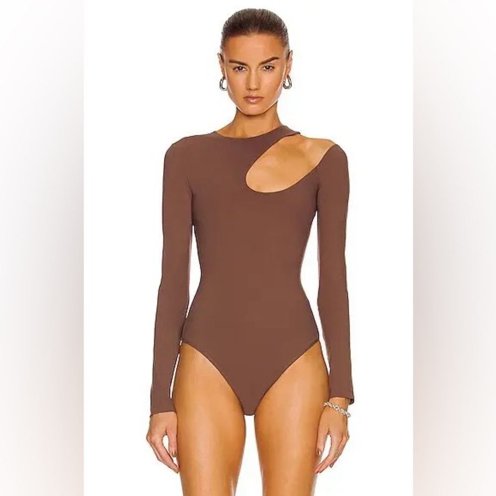 ALIX NYC Wrenn Bodysuit In Brown Slate Size S